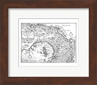 Map of the Isthmus of Darien and Panama Fine Art Print