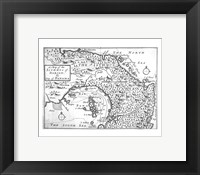 Map of the Isthmus of Darien and Panama Fine Art Print