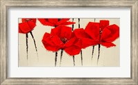 Abstract Red Poppies Fine Art Print