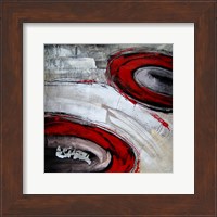 Abstract Circles I - red Fine Art Print