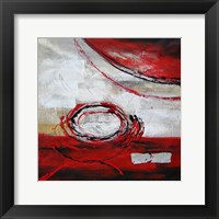 Abstract Circles II - red Fine Art Print