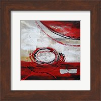 Abstract Circles II - red Fine Art Print