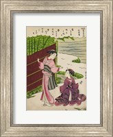 Two Geishas in a Bamboo Garden Fine Art Print