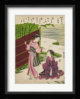 Two Geishas in a Bamboo Garden Fine Art Print