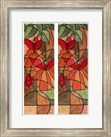 2-Up Stain Glass Floral I Fine Art Print