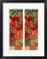 2-Up Stain Glass Floral I Fine Art Print