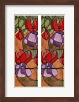 2-Up Stain Glass Floral III Fine Art Print