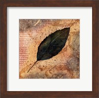 Antiqued Leaves IV Fine Art Print
