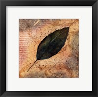 Antiqued Leaves IV Fine Art Print