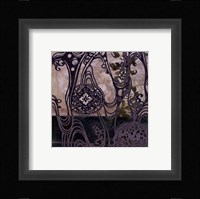 Small Medallions & Damask IV Framed Print