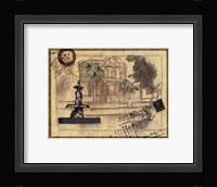 Small postcard from the Villa II Framed Print