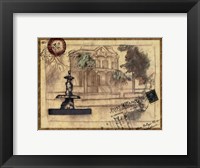 Small postcard from the Villa II Framed Print