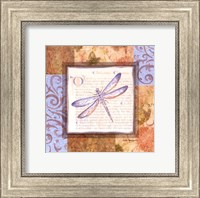 Collaged Dragonflies I Fine Art Print