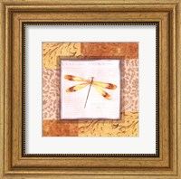 Collaged Dragonflies IV Fine Art Print