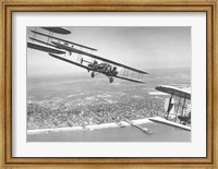 U.S. Army Air Corps Curtiss B-2 Condor bombers flying over Atlantic City Fine Art Print
