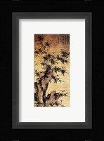 Xia Chang-Bamboo and Stone Framed Print