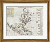 1720 Chatelain Map of North America Fine Art Print