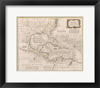 1720 Map of the West Indies Fine Art Print