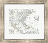 1788 Schraembl - Pownall Map of North America the West Indies Fine Art Print