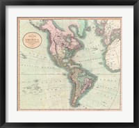 1806 Cary Map of the Western Hemisphere Fine Art Print