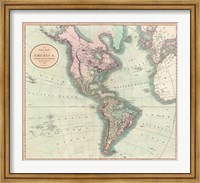 1806 Cary Map of the Western Hemisphere Fine Art Print