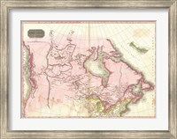 1818 Pinkerton Map of British North America Fine Art Print
