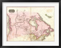 1818 Pinkerton Map of British North America Fine Art Print