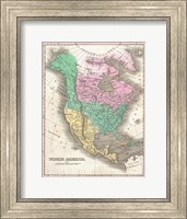 1827 Finley Map of North America Fine Art Print