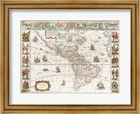 Americae nova Tabula - Map of North and South America Fine Art Print