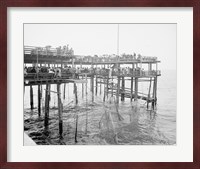 Hauling the Nets, Young's Pier, Atlantic City, NJ Fine Art Print