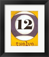 Graphic Pool XII Framed Print