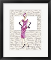 50's Fashion VI Framed Print