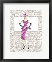 50's Fashion VI Framed Print