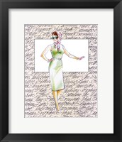 50's Fashion XII Framed Print