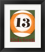 Graphic Pool XIII Framed Print