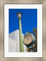 Clock on Atlantic Avenue, Atlantic City, New Jersey, USA Fine Art Print