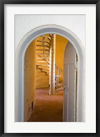 Spiral Stairs in Absecon Lighthouse Museum, Atlantic County, Atlantic City, New Jersey, USA Fine Art Print