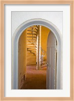 Spiral Stairs in Absecon Lighthouse Museum, Atlantic County, Atlantic City, New Jersey, USA Fine Art Print