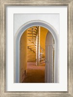 Spiral Stairs in Absecon Lighthouse Museum, Atlantic County, Atlantic City, New Jersey, USA Fine Art Print