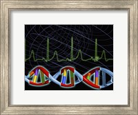Close-up of the human DNA structure Fine Art Print
