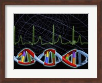 Close-up of the human DNA structure Fine Art Print