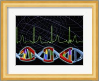 Close-up of the human DNA structure Fine Art Print