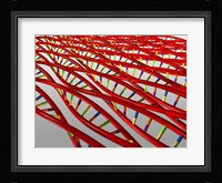Close-up of a human DNA structure Framed Print