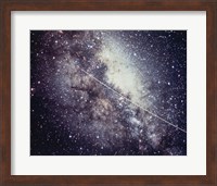 Echo Satellite Trail  In Milky Way Fine Art Print