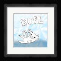 ROFL Cat Framed Print