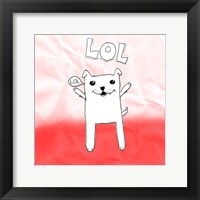 LOL Cat Framed Print