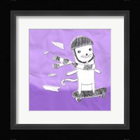 Skateboarding Cat I Fine Art Print