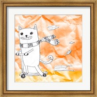 Skateboarding Cat II Fine Art Print