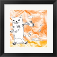 Skateboarding Cat II Fine Art Print