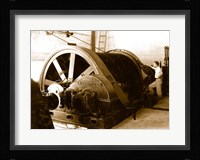 Detail of endless conveyor drum, 150-ton cableway hoist house Fine Art Print